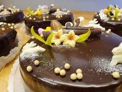 Sacher-kakku aprikoosilla